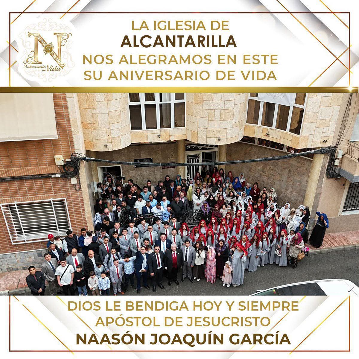 Unidad Nacional: España celebración el 57 aniversario de vida Apostólica 