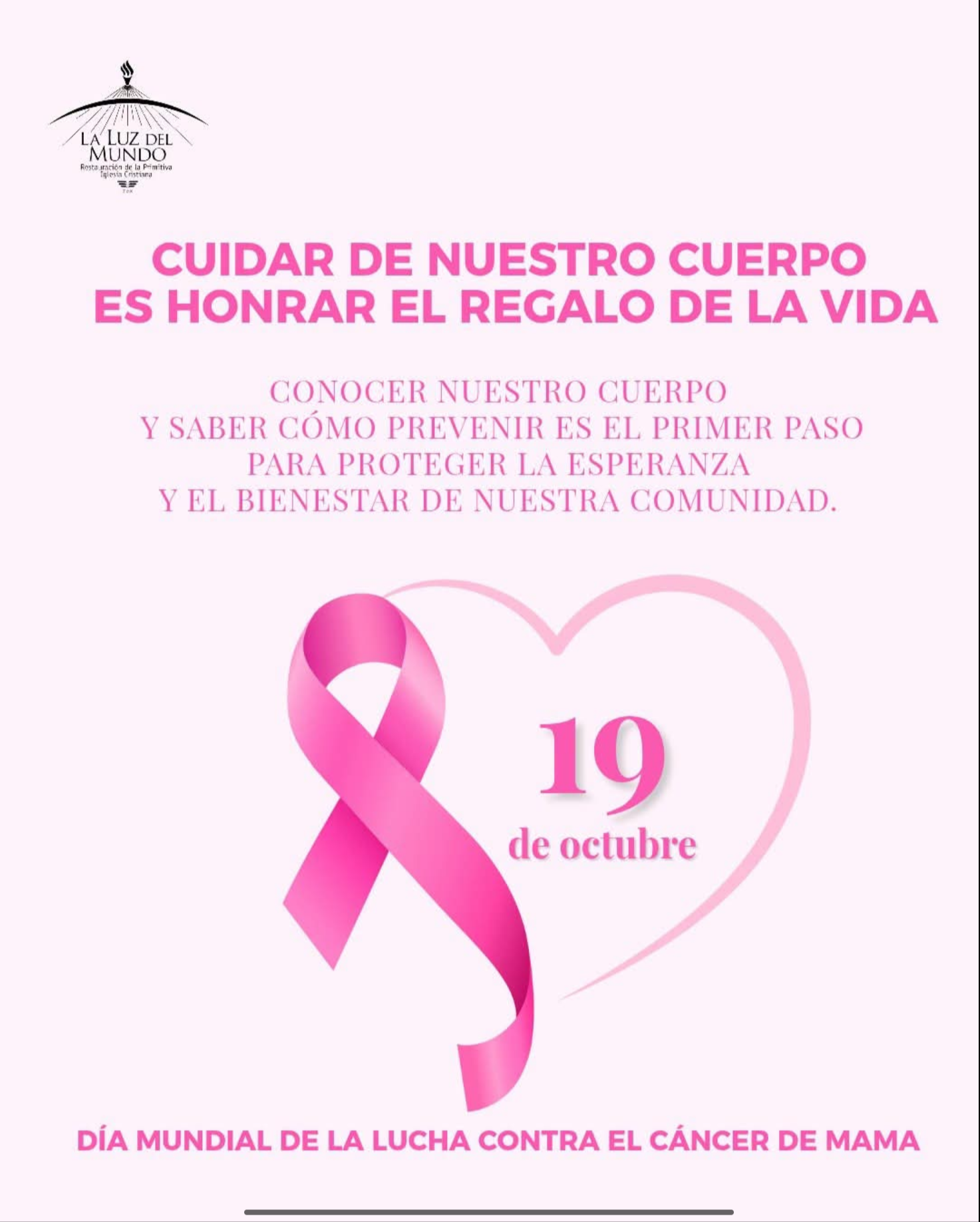 La Iglesia es une a la concienciación global 